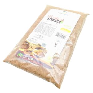 Farinha de Linhaça Marrom Embalagem Economica 500gr