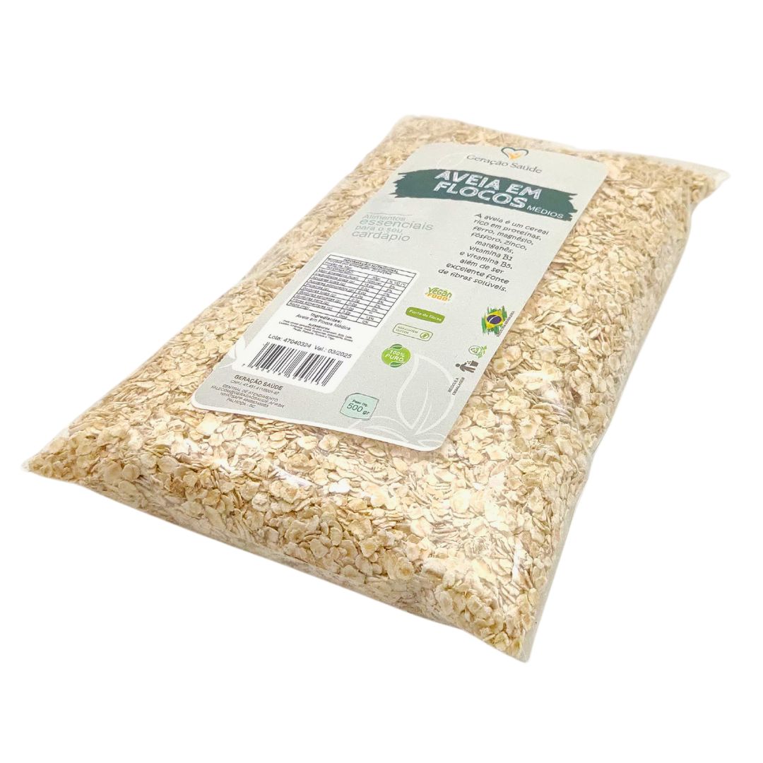 Aveia em Flocos Médios 500gr