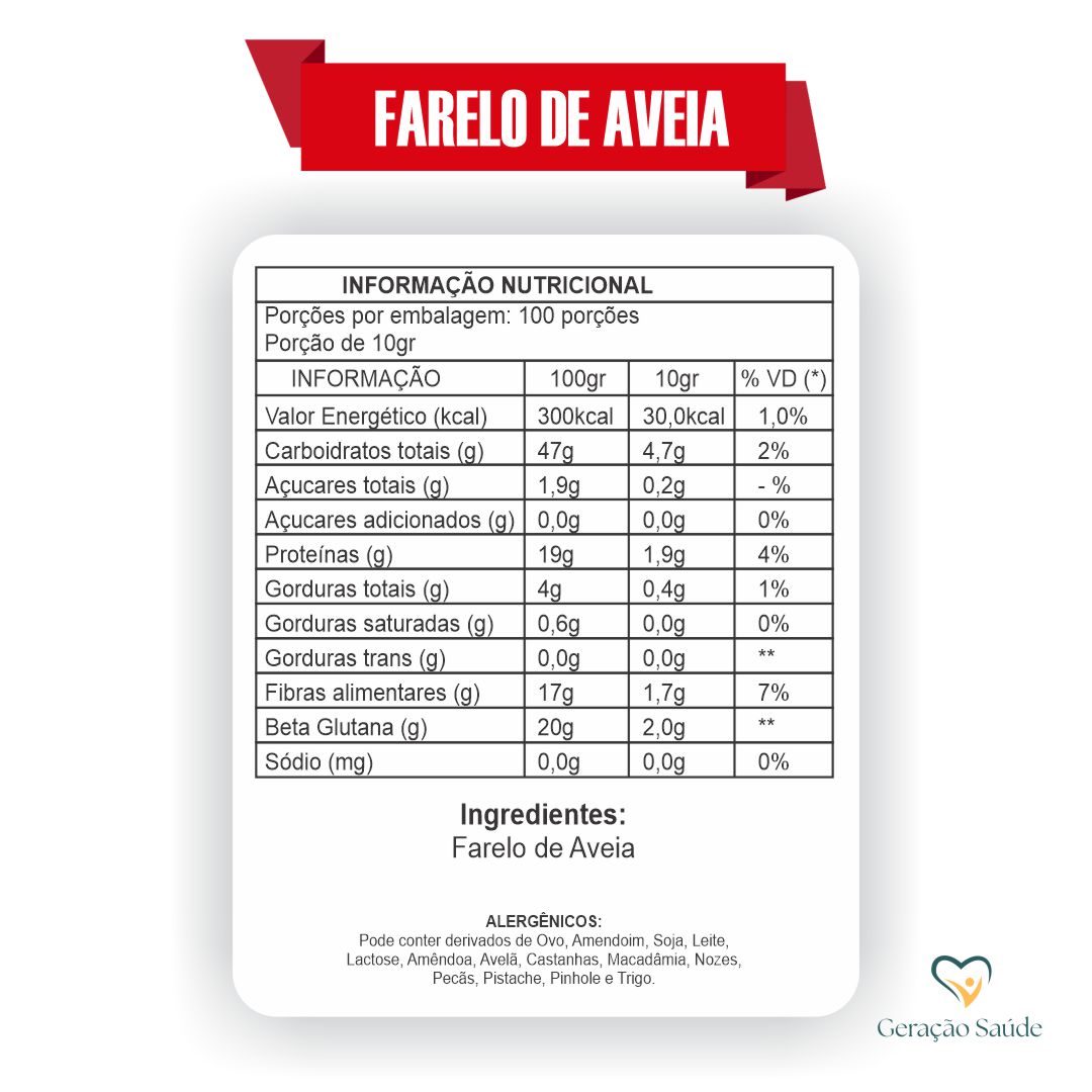 Farelo de Aveia Embalagem Economica 1kg - Imagem 2