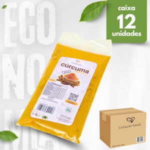 Curcuma Indiana em Pó Pura 120gr Caixa c/12un