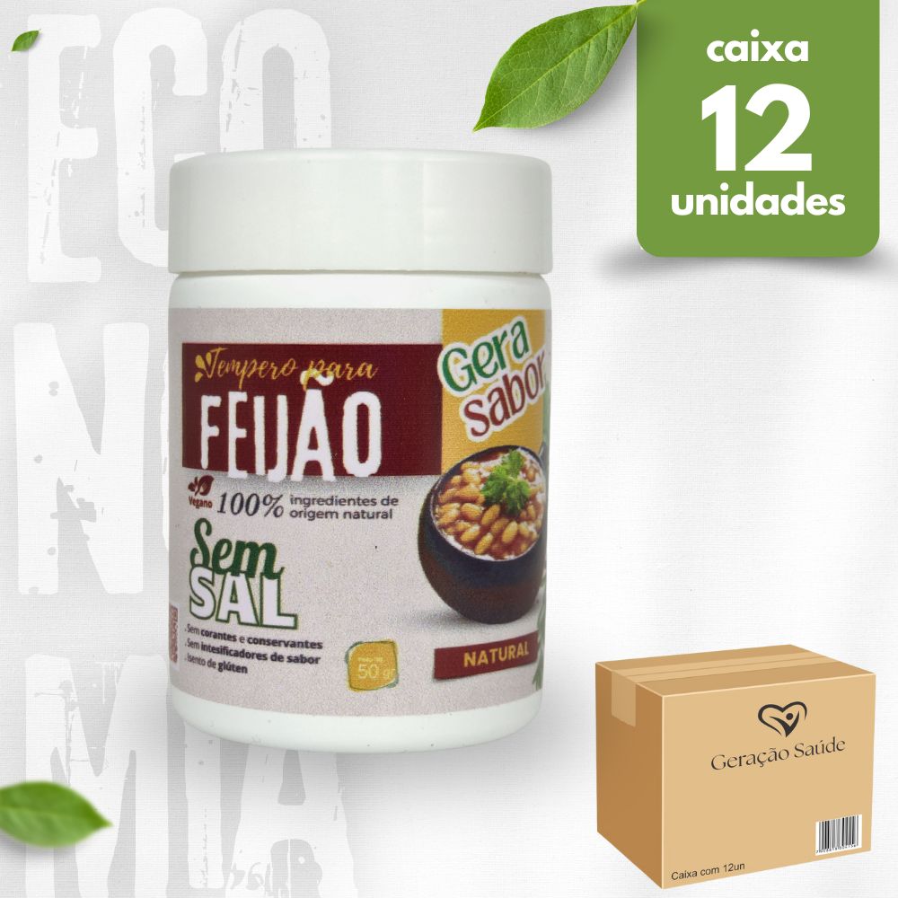 Tempero para Feijão 50gr Caixa c/12un